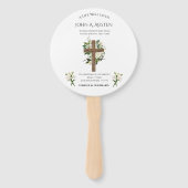 ラウンド葬儀プログラムファンカスタムメモリアル記念 ハンドファン (裏面)