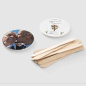 ラウンド葬儀プログラムファンカスタムメモリアル記念 ハンドファン (組立なし)