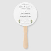 ラウンド葬儀プログラムファンスピリチュアル&慰め ハンドファン (裏面)