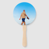 ラウンド葬儀プログラムファンスピリチュアル&慰め ハンドファン (正面)