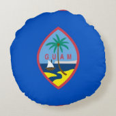 ラウンド装飾用クッションとアメリカ合衆国グアム国旗 ラウンドクッション (裏面)