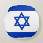 ラウンド装飾用クッションとイスラエル国旗 ラウンドクッション (正面)