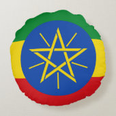 ラウンド装飾用クッションとエチオピア国旗 ラウンドクッション (裏面)