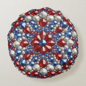 ラウンド装飾用クッションとオランダ色 ラウンドクッション (裏面)