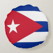 ラウンド装飾用クッションとキューバ国旗 ラウンドクッション (裏面)