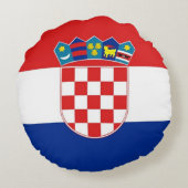 ラウンド装飾用クッションとクロアチア国旗 ラウンドクッション (裏面)