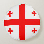 ラウンド装飾用クッションとジョージア州旗 ラウンドクッション (裏面)