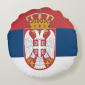 ラウンド装飾用クッションとセルビア国旗 ラウンドクッション (裏面)