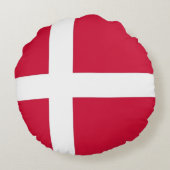 ラウンド装飾用クッションとデンマーク国旗 ラウンドクッション (裏面)