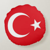 ラウンド装飾用クッションとトルコ国旗 ラウンドクッション (裏面)