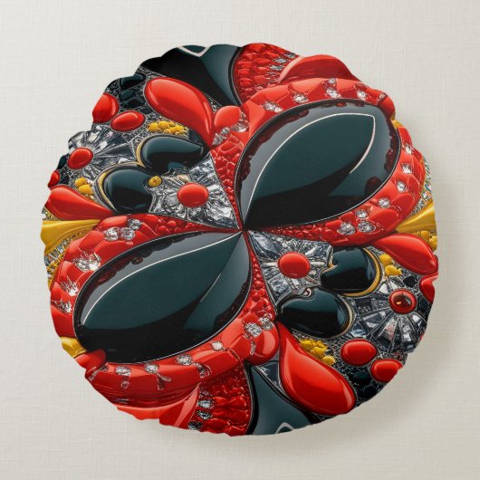 ラウンド装飾用クッションとドイツカラー ラウンドクッション (正面)