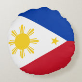 ラウンド装飾用クッションとフィリピン国旗 ラウンドクッション (裏面)
