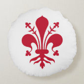 ラウンド装飾用クッションとフィレンツェ州旗,イタリア ラウンドクッション (裏面)