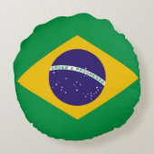 ラウンド装飾用クッションとブラジル国旗 ラウンドクッション (裏面)