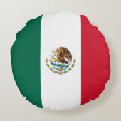 ラウンド装飾用クッションとメキシコ国旗 ラウンドクッション (裏面)