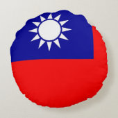 ラウンド装飾用クッションと台湾国旗 ラウンドクッション (裏面)