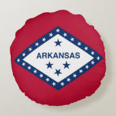 ラウンド装飾用クッションと米国アーカンソー州旗 ラウンドクッション (裏面)
