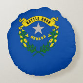 ラウンド装飾用クッションと米国ネバダ州旗 ラウンドクッション (裏面)