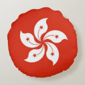 ラウンド装飾用クッションと香港国旗 ラウンドクッション (裏面)