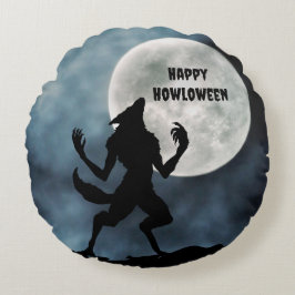 ラウンド装飾用クッションハウリングワーウルフ ラウンドクッション