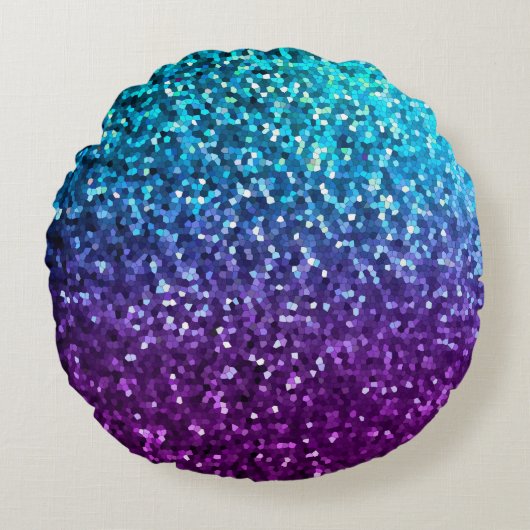 ラウンド装飾用クッションモザイクスパークリーのテクスチャ ラウンドクッション (正面)