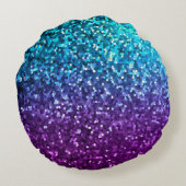ラウンド装飾用クッションモザイクスパークリーのテクスチャ ラウンドクッション (裏面)