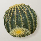 ラウンド装飾用クッション/ゴールデンバレルサボテン ラウンドクッション (裏面)