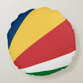 ラウンド装飾用クッション(セーシェル色) ラウンドクッション (裏面)