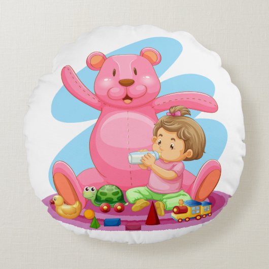 ラウンド装飾用クッション ラウンドクッション (正面)