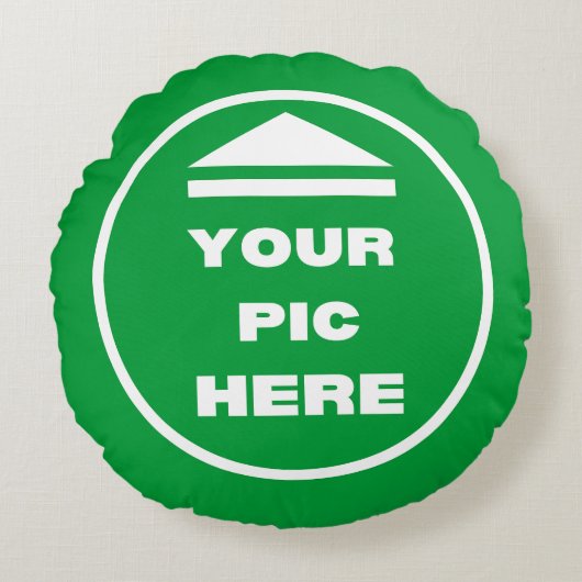 ラウンド装飾用クッション – 画像の追加 ラウンドクッション (正面)