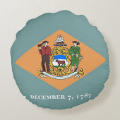 ラウンド装飾用クッション(米国デラウェア州旗) ラウンドクッション (裏面)