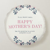 ラウンド装飾用クッション（16インチ） ラウンドクッション (裏面)