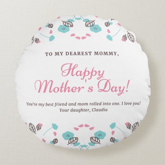 ラウンド装飾用クッション（16インチ） ラウンドクッション (正面)