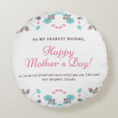 ラウンド装飾用クッション（16インチ） ラウンドクッション (裏面)