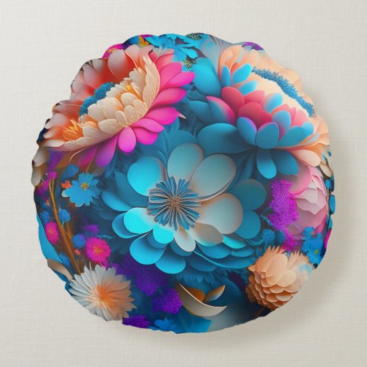 ラウンド装飾用クッション（16インチ） ラウンドクッション (正面)