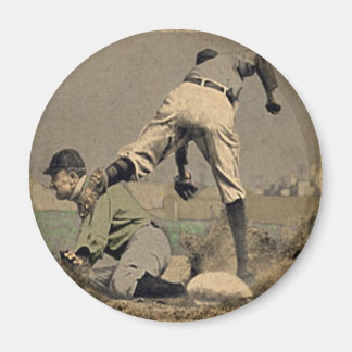 ラウンド野球冷蔵庫用マグネットインクールレトロスタイル マグネット