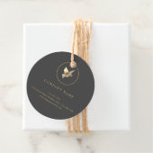 ラウンド金ゴールド水彩ピジョンロゴラベル フェイバータグ (インサイチュ)