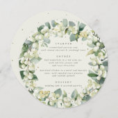 ラウンド/スクエアクリーム3コースウィンターウェディング メニュー (正面/裏面)