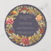 ラウンド/スクエア秋季リース感謝祭ディナー メニュー (正面)