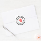 ラウンド ビジネス ステッカー 手作りの愛を込めて (封筒)