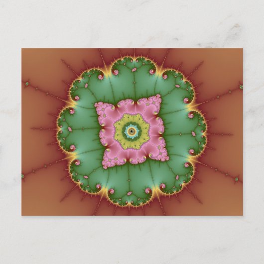 ラウンド – フラクタル葉書 ポストカード (正面)