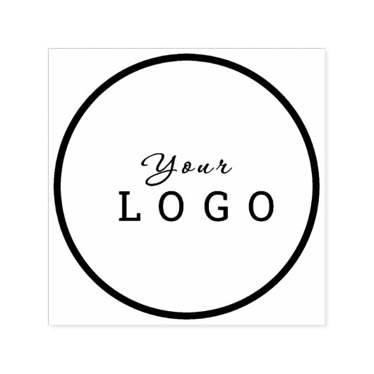 ラウンド&プロフェッショナルビジネスカスタムロゴ セルフインキングスタンプ (デザイン)