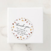 ラウンド ワイルドフラワー ブライダル シャワー フローラル フェイバータグ (インサイチュ)