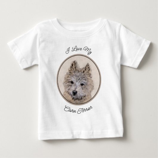 ラウンド（名前）ベビーTシャツ ベビーTシャツ (正面)