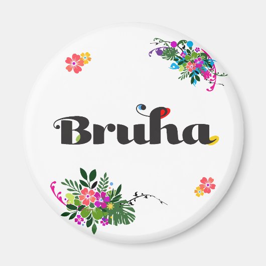 ラウンド Aesthetic Filipino Bruha (タガログスラング) マグネット (正面)