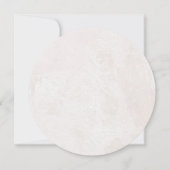 ラウンドBOHO フラワーパンパス ピンク ウォーターカラー リース 招待状 (裏面)