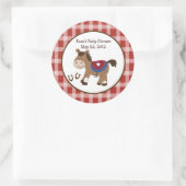 ラウンド'Emアップ誕生日ベビーシャワーお気に入りシール ラウンドシール (バッグ)