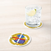 ラウンドJamFamコースター – 2 ラウンドペーパーコースター (インサイチュ)