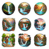 ラウンドTシャツの美しい自然 Tシャツ