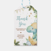 ラウールディノベビーシャワーメッセージカード ギフトタグ (正面)